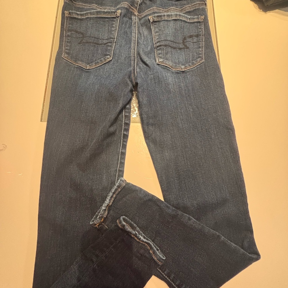 American Eagle Outfitters Dark Blue High Rise Jeggings Size 6